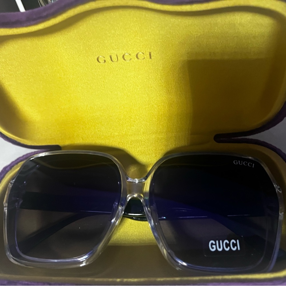 Gucci Brand new shades never worn with Green and Red size accents